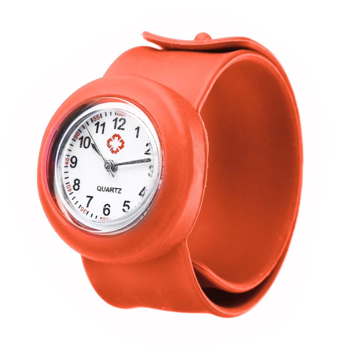 Shellhard 1pc Fashionable Hospital Nurse Slap Watch Silicone Band Quartz Girl Boy Kids Multi Color Snap On Wrist Watch Relogio