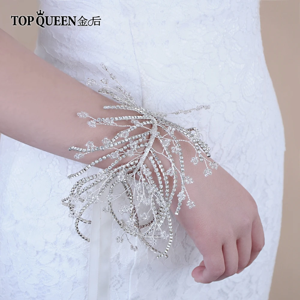 TOPQUEEN HP188 аксессуары для свадебной прически для женщин свадебные головные уборы со стразами свадебные аксессуары для волос ручной работы со