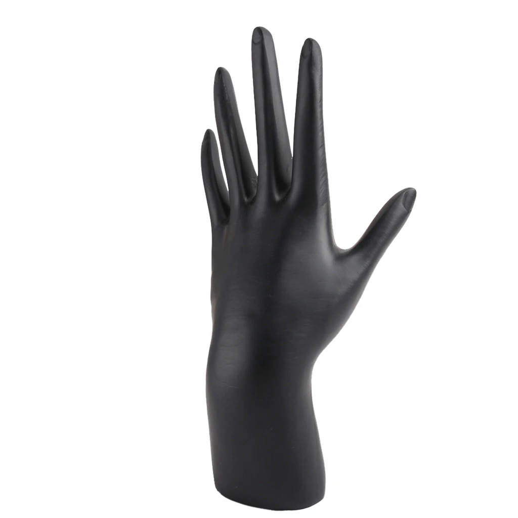 Black Resin Mannequin Hand Form Bust Ring Bracelet Display Stand Holder Showcase Home Shop