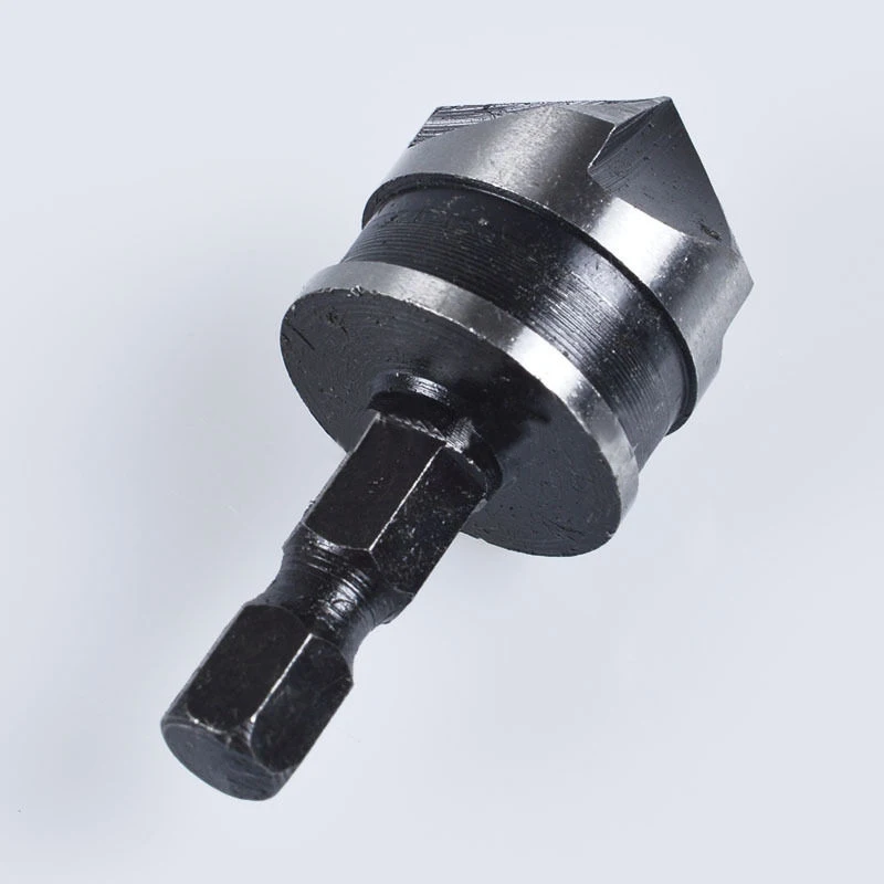 3pcs 5 Flute Countersink Drill Bit Set 90 Degree Chamfering Cutter Mayitr For Wood Metal 12/16/19mm