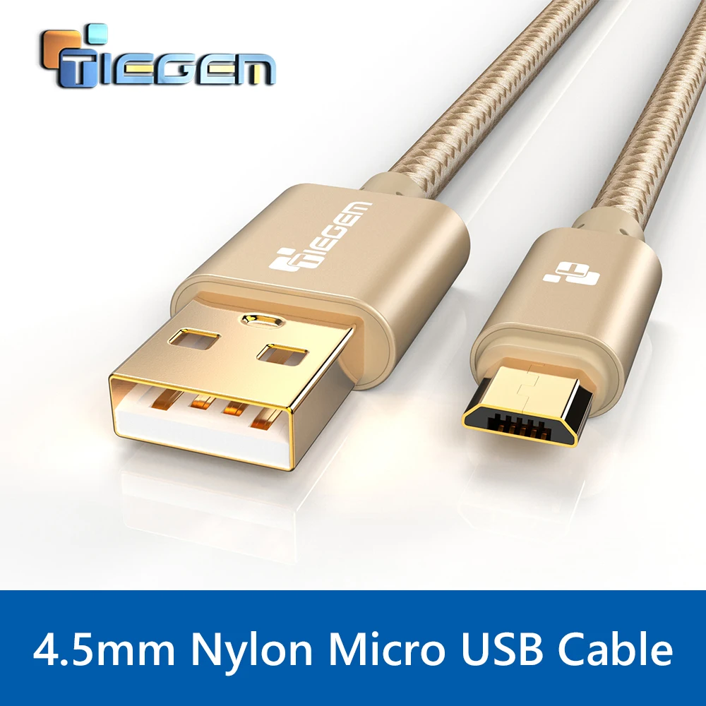 الأصلي المصغّر usb كابل ، TIEGEM سريع شحن شاحن USB للهاتف المحمول كابل 1/2/3 M كبل مزامنة بيانات لسامسونج HTC LG الروبوت