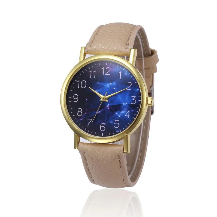 Ретро Дизайн кожаный ремешок аналоговые 2018 Fasion кварцевые часы наручные часы сплава
