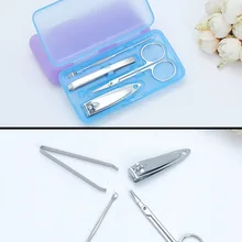 4 шт. в 1 Когтерез Комплект Уход за ногтями детей набор для педикюра Ножничные Пинцет Ножи уха забрать Утилита маникюрный набор Инструменты для вас