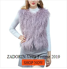 ZADORIN 5XL 6XL Female Fur Waistcoat Winter Warm Faux Fur Vest Women Plus Size Fashion O-Neck Long Sleeveless Faux Fur Coat womens parka coat