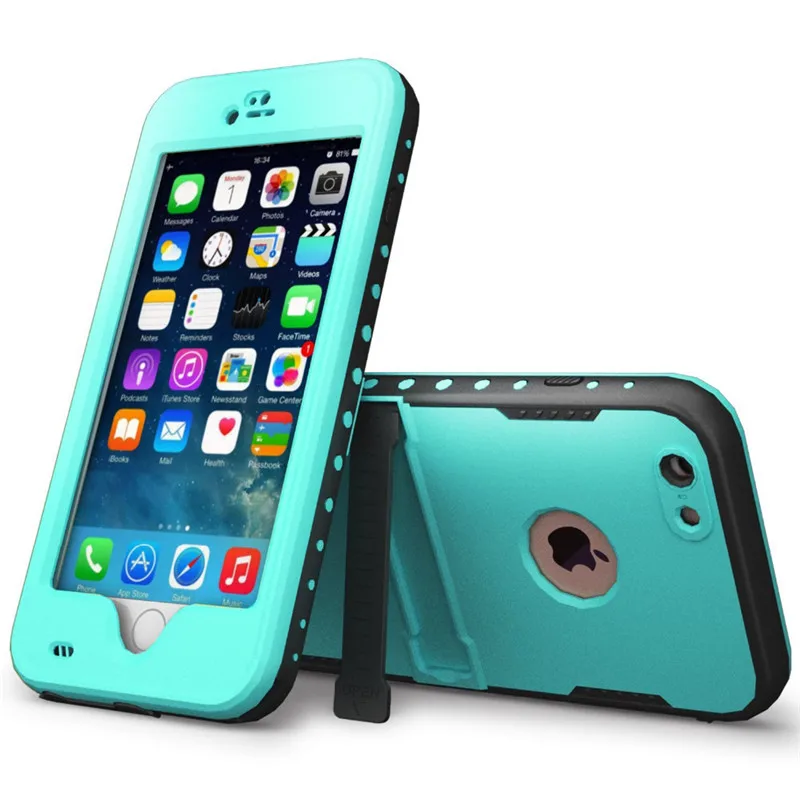 Original Redpepper for Iphone 6 4 7inch Shockproof Waterproof Case for IPhone 6plus with Fingerprint Kickstand