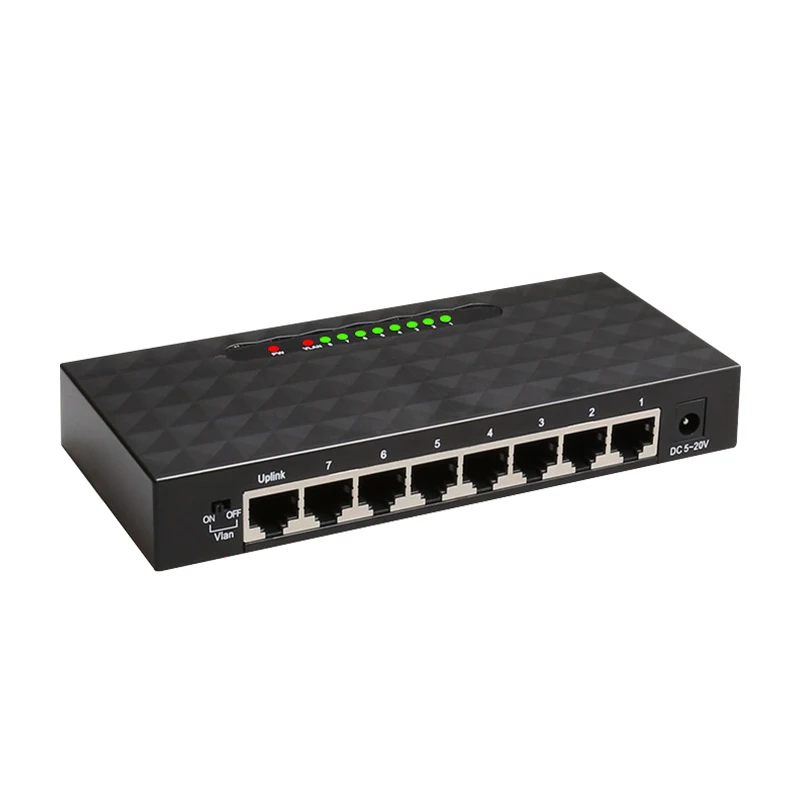 Сеть 8 Порты и разъёмы гигабитный коммутатор 10/100/1000 Мбит/с Fast Ethernet Lan концентратор полный/полудуплекс Ethernet умный переключатель JXL