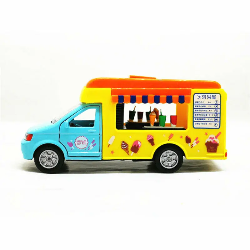 HOMMAT моделирование 1:32 Taco фаст-фуд хот-дог мороженое модель грузового автомобиля литая модель игрушечного автомобиля Модель автомобиля игрушки для детей