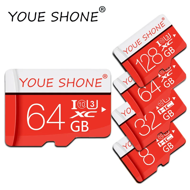 Дешевый Карта Micro SD 32 ГБ, 64 ГБ 16 GB 8 GB 4 GB class10 карты памяти Microsd TF карты памяти Micro SD с адаптером флэш память для смартфонов Камера
