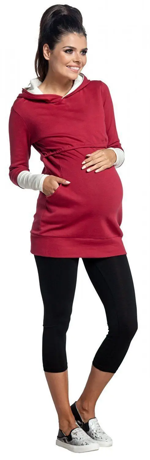 Женские толстовки для беременных, верхняя одежда для кормящих, толстовки для беременных, верхняя одежда для беременных, теплая хлопковая одежда