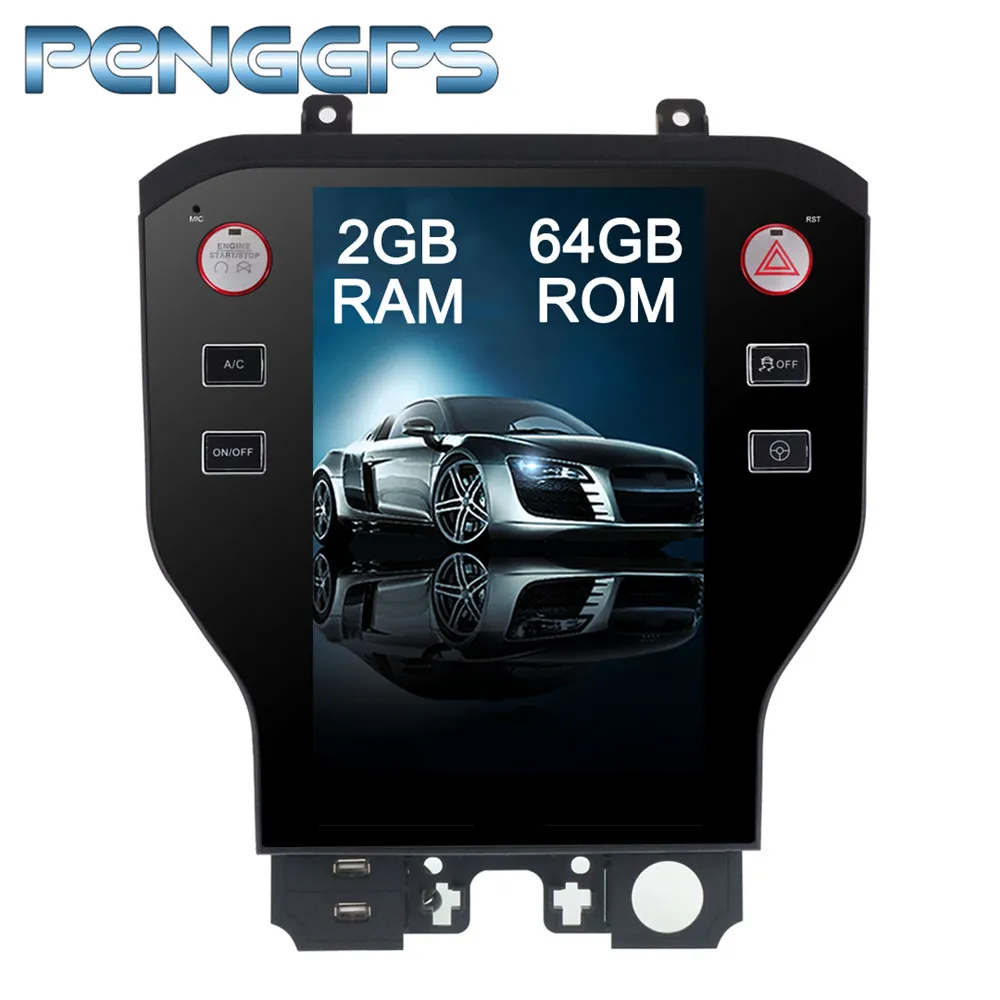 

11.8" 2 Din Car Radio Android 7.1 Car GPS Navigation DVD Player for Ford Mustang 2015 2016 2017 IPS Screen Autostereo Headunit