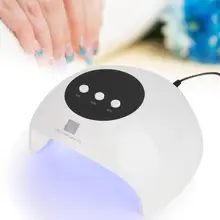 36 Вт Интеллектуальный УФ светодиодный светильник Сушилка для ногтей с двойным источником света лак лампа маникюр инструмент