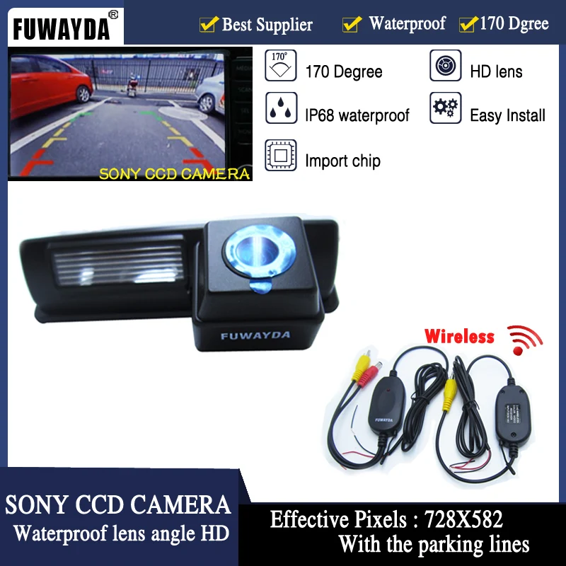 FUWAYDA Бесплатная доставка беспроводной SONY CCD чип заднего вида камера для LEXUS IS200/IS300