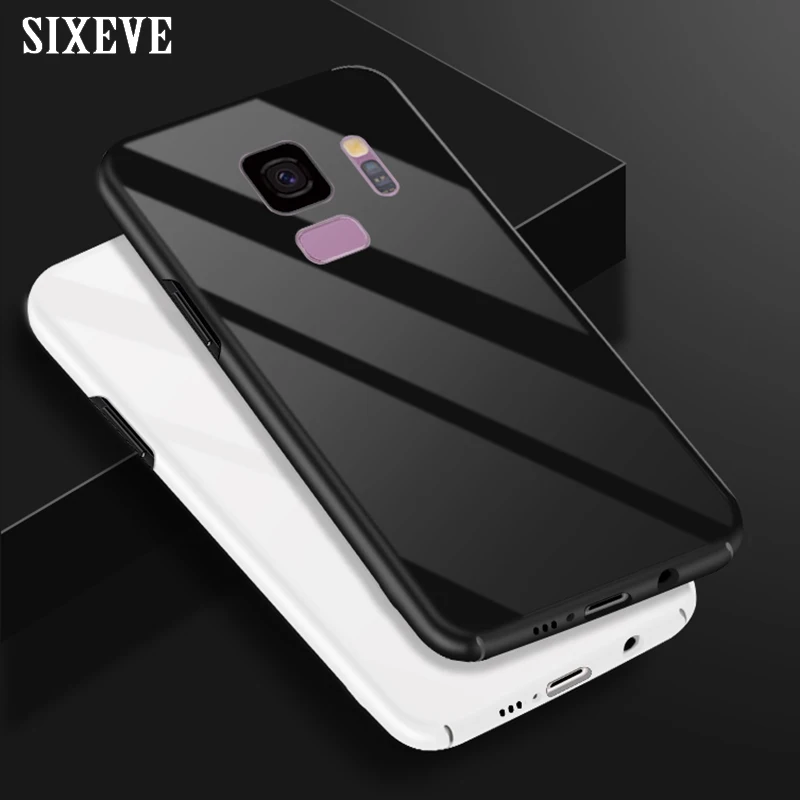 Luxury Piano Paint Case For Samsung Galaxy S9 S8 Plus S7 Edge Note 8 Ultra Thin Anti Knock Mirror Hard PC Cell Phone Back Cover |