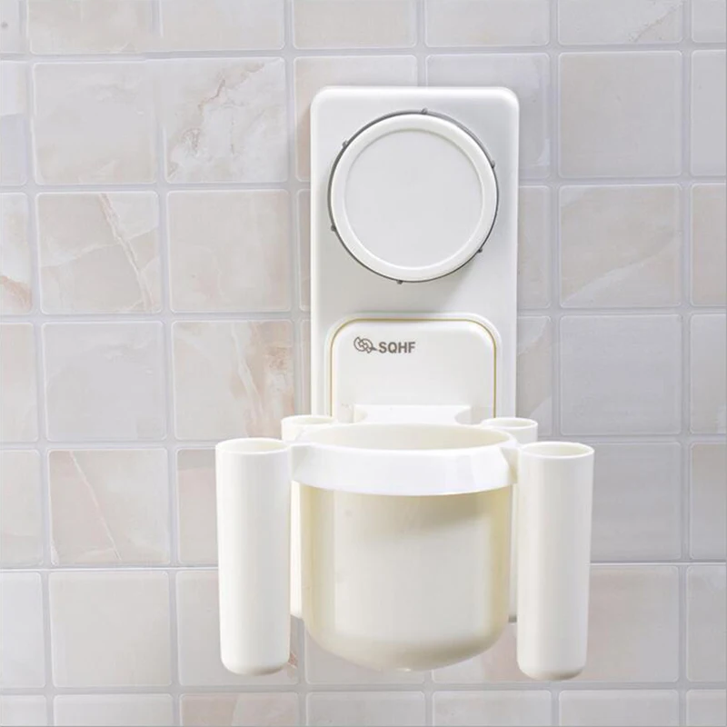 Buy 1PC Plastic Toothbrush Holder Suction Cup Toiletries Toothpaste
