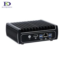 6*LAN Fanless HTPC Dual Core i3 7100U Nuc Intel HD Graphics 620 mini pc windows 10 desktop computer Plus HDMI 1*COM 8G RAM 512G