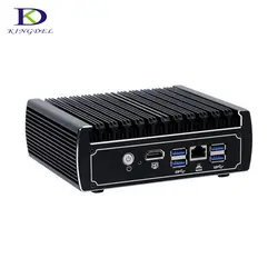 6 * lan безвентиляторный HTPC Dual Core i3 7100u NUC Intel HD Графика 620 Mini PC Windows 10 настольный компьютер плюс HDMI 1 * COM 8 г Оперативная память 512 г