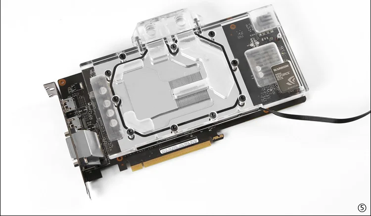 Полностью закрывающий блок графической карты BARROW для ASUS Ice Knight GTX1070 O8G GAMING/1070 SI/1060