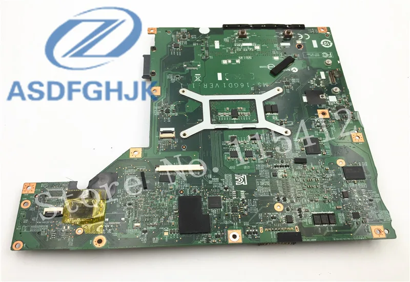 Laptop Motherboard MS-16GD1 VER: 1.0  For MSI CX61