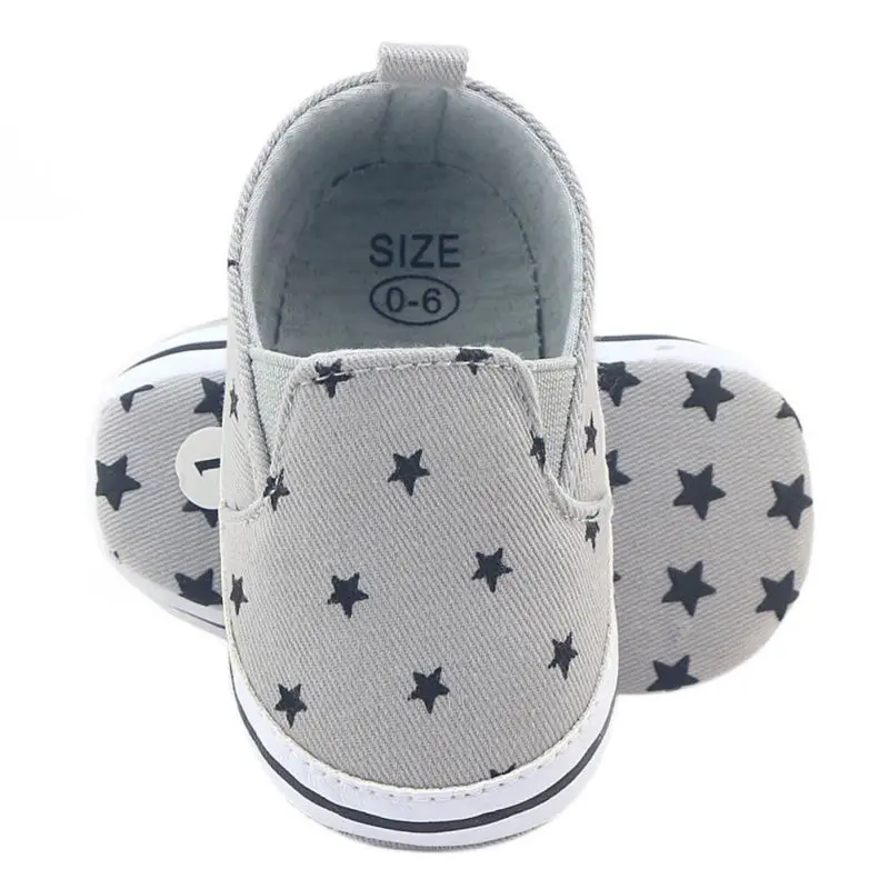 Buy Spring Autumn 2017 Gray Print Baby Canvas Shoes Baby Boy Girl Baby Soft
