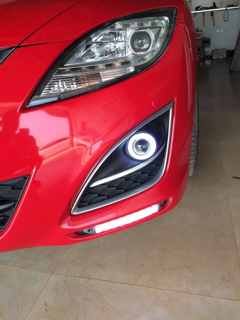 Qirun Светодиодный дневной ходовой светильник DRL для Mazda 6 Atenza 2010-2013(GH) 2 поколения, с движущимся желтым поворотным сигналом