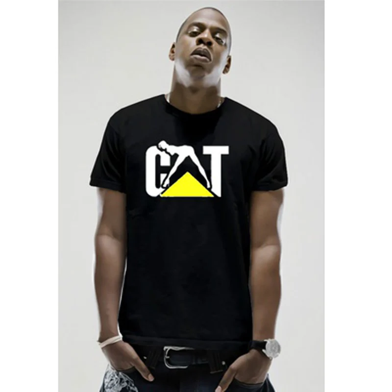 Cat Power Naughty Caterpillar Girl Logo Short Sleeve O neck T shirt