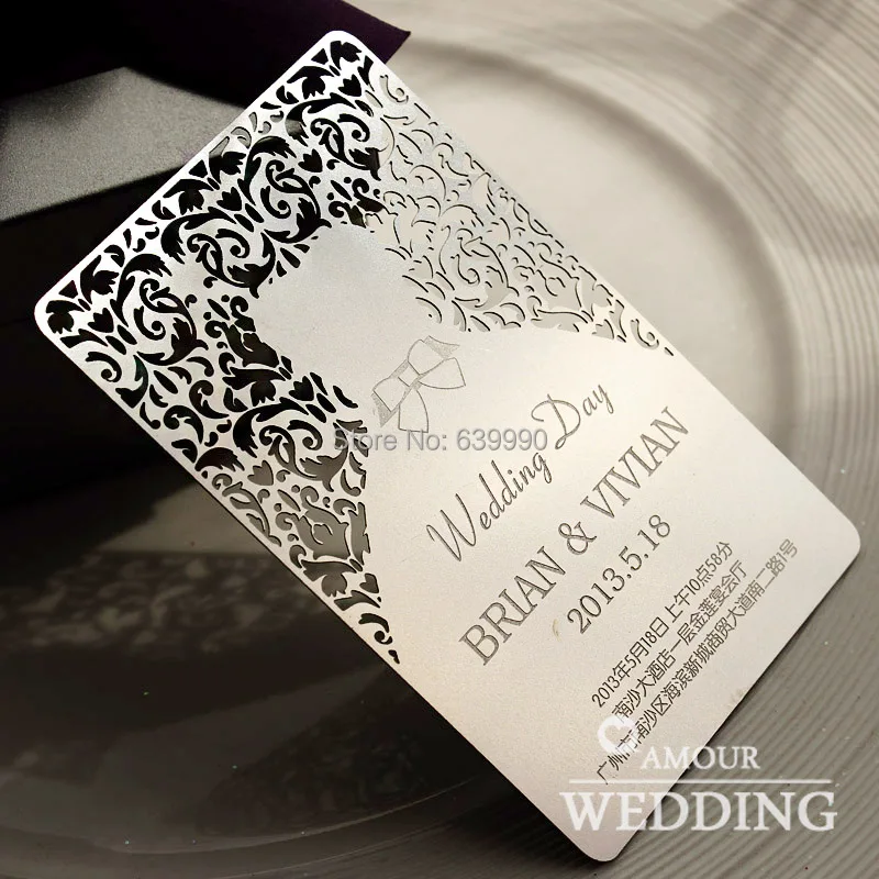 Engraved Wedding Invitations Custom Laser Engraved Wood Wedding Invitation