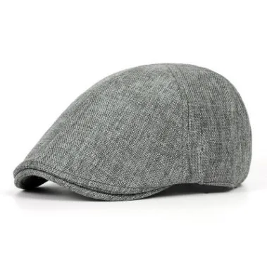 XdanqinX Summer Retro Men's Cap Ultra-thin Breathable Berets For Men Women Elegant Women's Flat Caps Beret Ladies Couple Hat New - Цвет: dark gray
