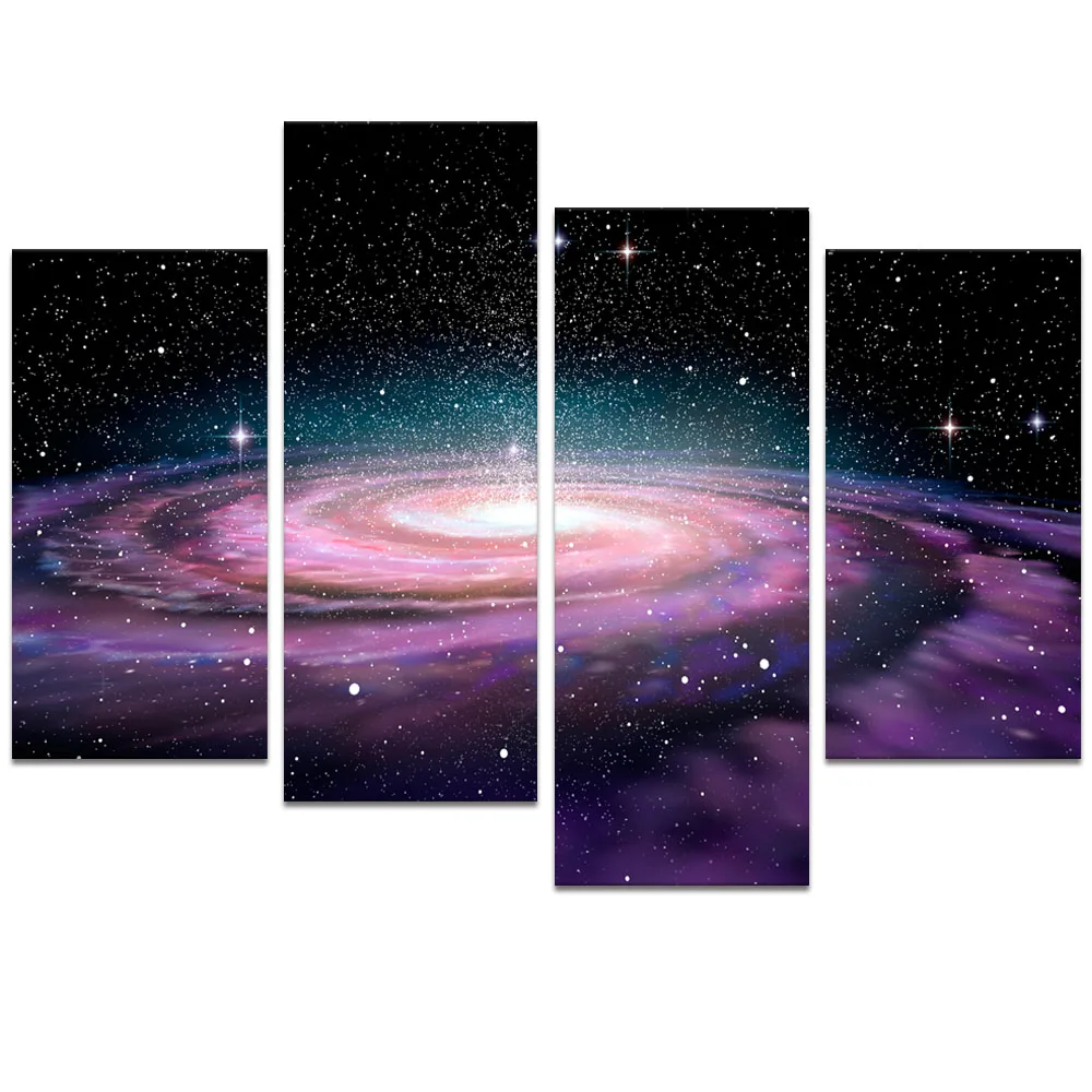 Visual Art Decor Modern Wall Art Galaxy Space Picture Painting Prints