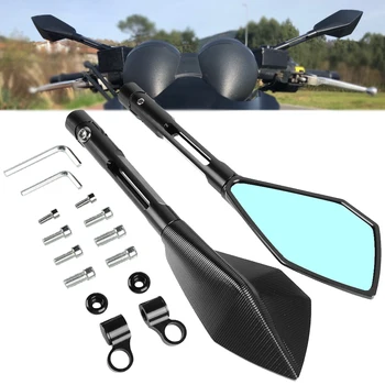 

Aluminum Motorcycle Rearview Mirrors Blue Glass Rear View Side Mirror For Honda GROM MSX 125 2013 2014 2015 2016 2017 2018 2019