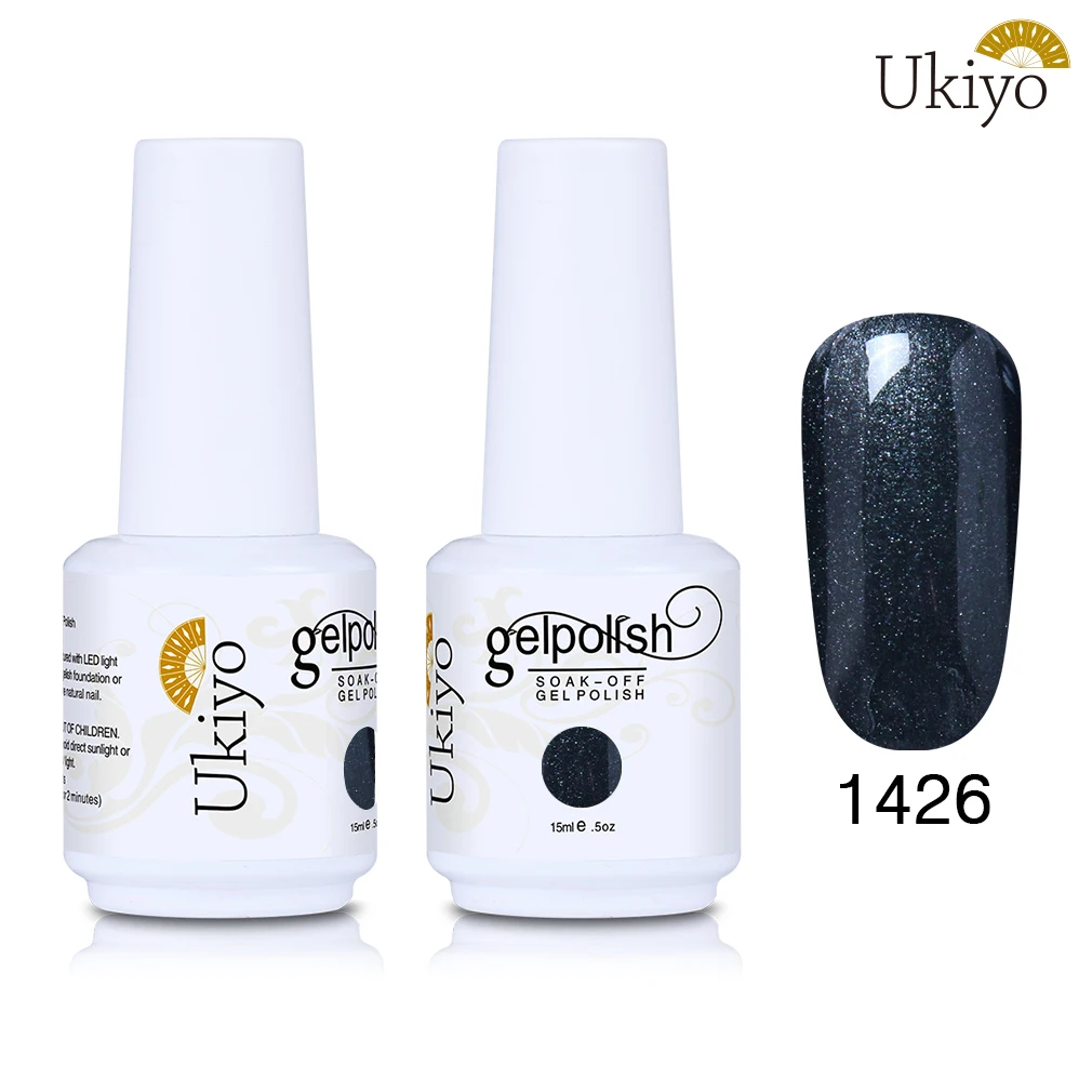 Ukiyo 15 мл Лак для ногтей 170 великолепный цвет Гель-лак для ногтей Vernis полуперманентное верхнее покрытие Базовое покрытие гель-лаки для ногтей Гель-лак - Цвет: 1426