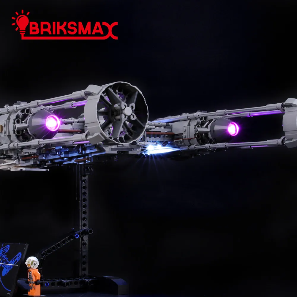 BriksMax комплект света для Y-Wing Starfighter строительные блоки совместимый комплект освещения с 75181(не включает модель