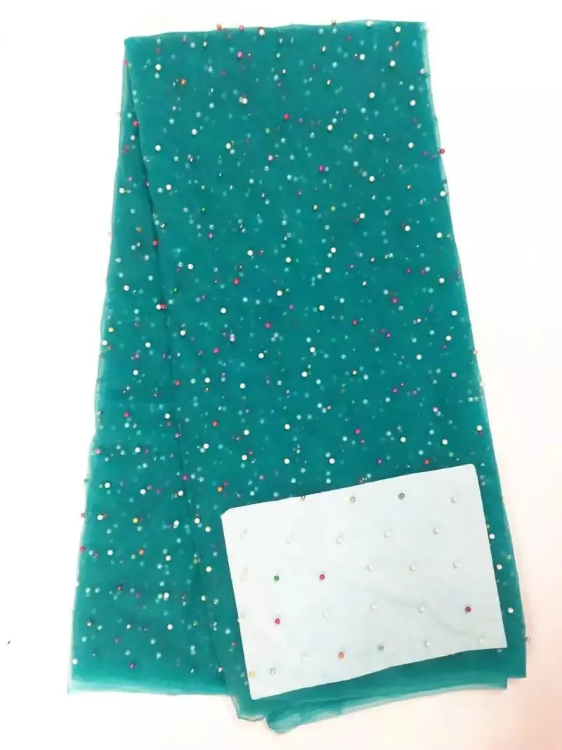 Новая вышивка африканская чистая кружевная ткань королевский синий, зеленый, оранжевый сетка, фатин, кружева, нигерийский французский гипюр шнур кружева XY448B - Цвет: as picture