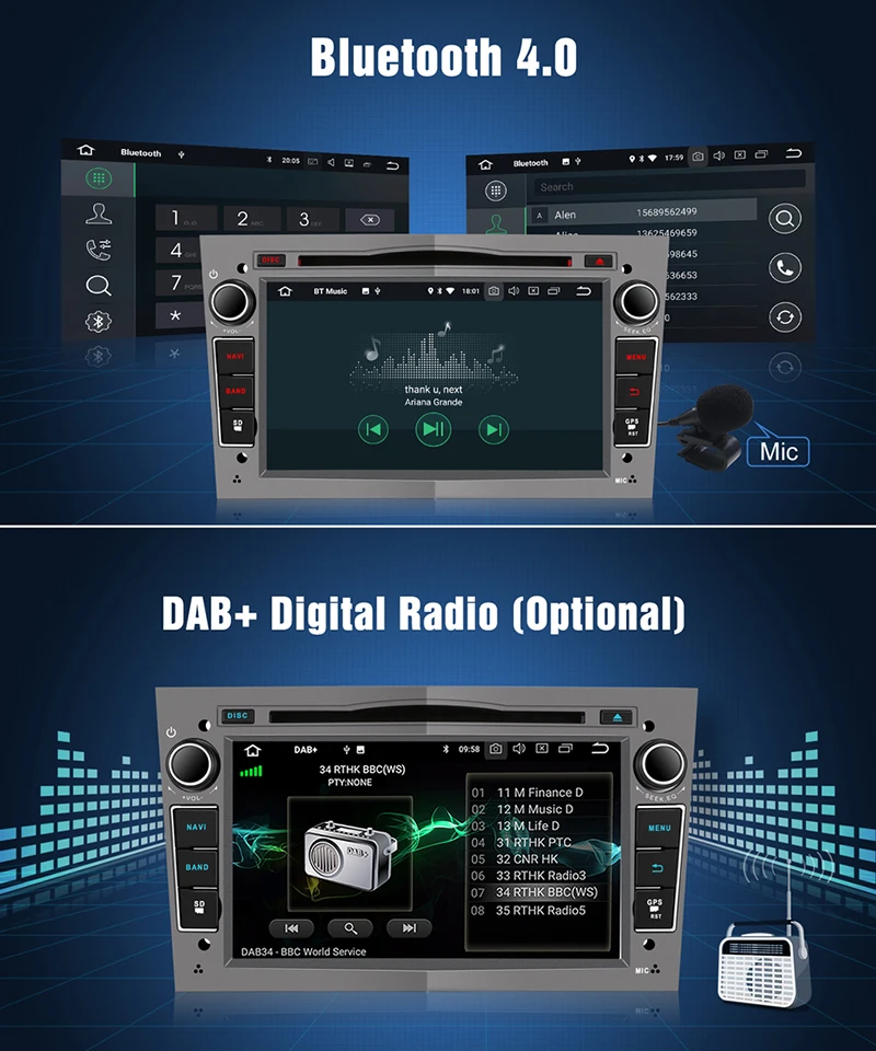 Discount Pumpkin Octa Core RAM 4G ROM 32G 2 Din7"Android 8.0 Car Multimedia Player GPS Navigation Stereo For Opel/Corsa FastBoot Headunit 3