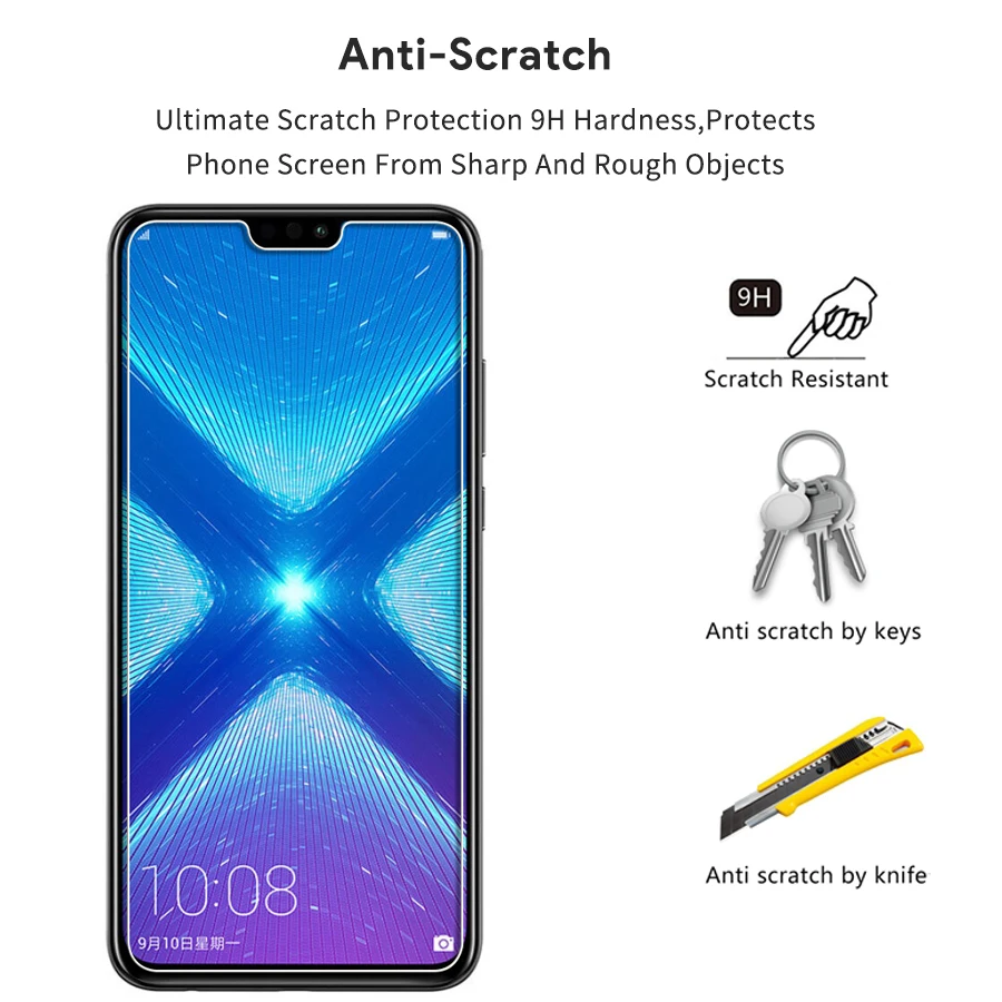 Закаленное стекло Honor 8x Защитная пленка для Huawei Max 8c|Защитные стёкла и плёнки| |