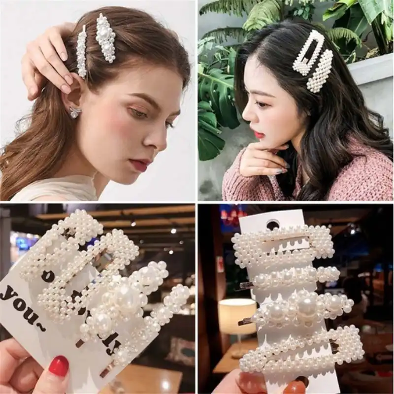 Hollow Hairpin Rhinestone Hair Clip Headdress Women Kids Hair Accessories Gifts