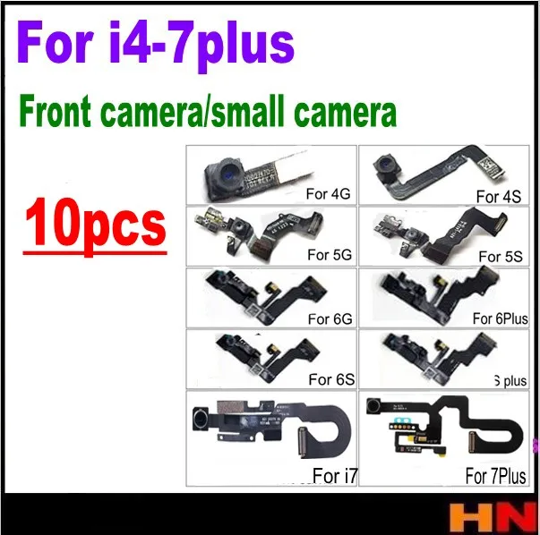 10 шт. для iphone 4 4s 5 5s 5c SE 6 6s 7 7p plus фронтальная камера маленький объектив камеры