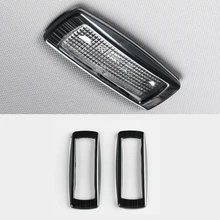 For Skoda Karoq 2017 2018 Stainless steel rear reading Lamp decoration cover Car styling Accessories