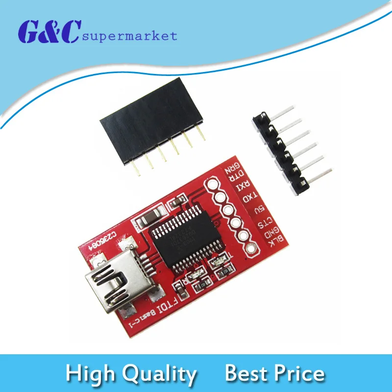 

FT232RL board FT232 FTDI USB 3.3V 5.5V to TTL Serial Adapter Module Mini Port FT232RL Download Cable To Serial Adapter Module