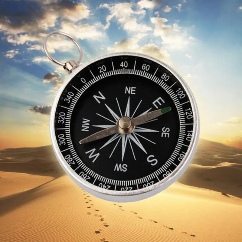 Buy 1pcs Pockets Mini Camping Hiking Compasses Lightweight Aluminum Outdoor