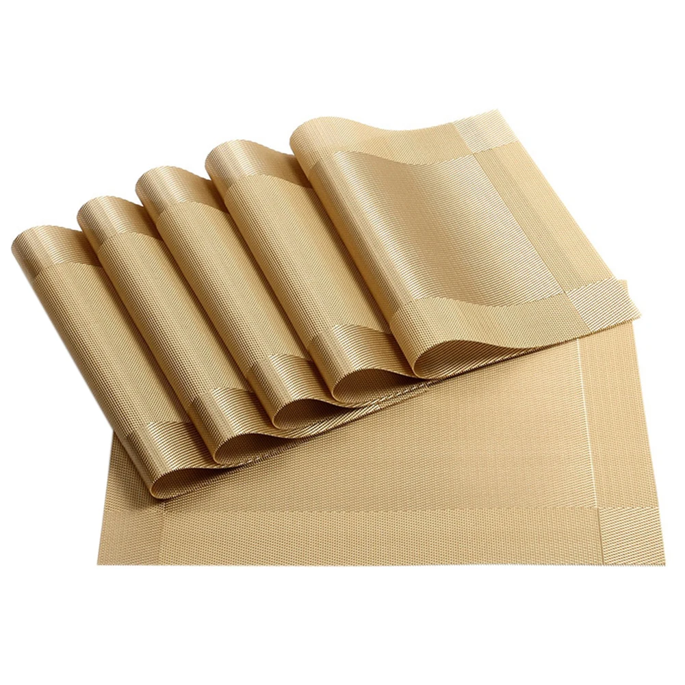 4 قطعة غير زلة طاولة طعام الحصير هدية دائم الديكور قابل للغسل المنزل العملي تحديد الموقع الحرارة العزل المهنية المطبخ