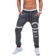Для мужчин; повседневные штаны последователь с принтом букв дизайн брюки
