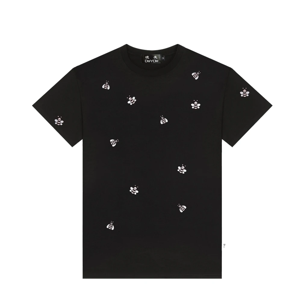 

DUYOU 2019 New Summer Designer T Shirts Men Tops Embroidery T Shirt Mens Clothing Brand Cotton Short Sleeve Tshirt Women Tees