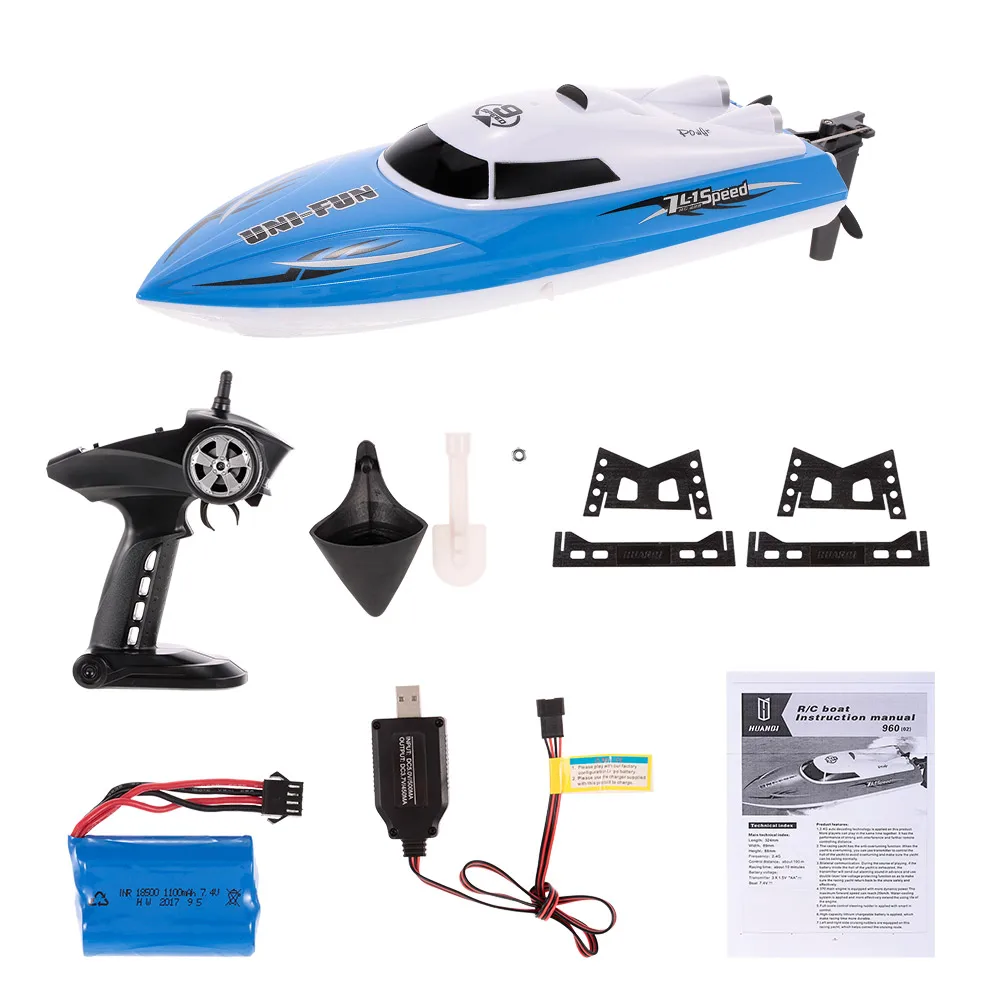 

Goolsky RC Toys for Children RC Boat Anti-overturning Remote Control Speedboat RC Shipping Boy Gift Kids 2.4GHz 25km/h