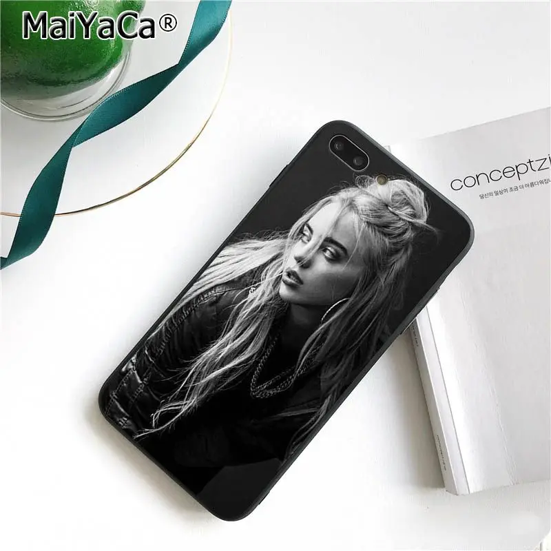 Чехол для телефона MaiYaCa Music Singer Star Billie Eilish для iphone 11 Pro 11Pro Max 8 7 6 6S Plus X XS MAX 5 5S SE XR