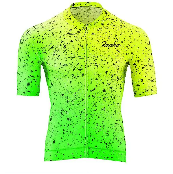 2019 cycling jersey men Fluorescent green blue brand bike clothing mtb