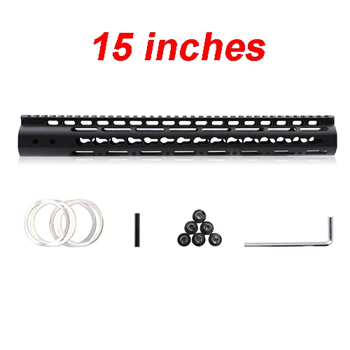 " 9" 1" 12" 13," 15" AR15 поплавок Keymod Handguard Пикатинни для охоты тактический прицел крепление - Цвет: 15 inches