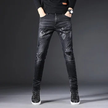 

Cheap wholesale 2019 new autumn winter Hot selling men's fashion casual Denim Pants MP558