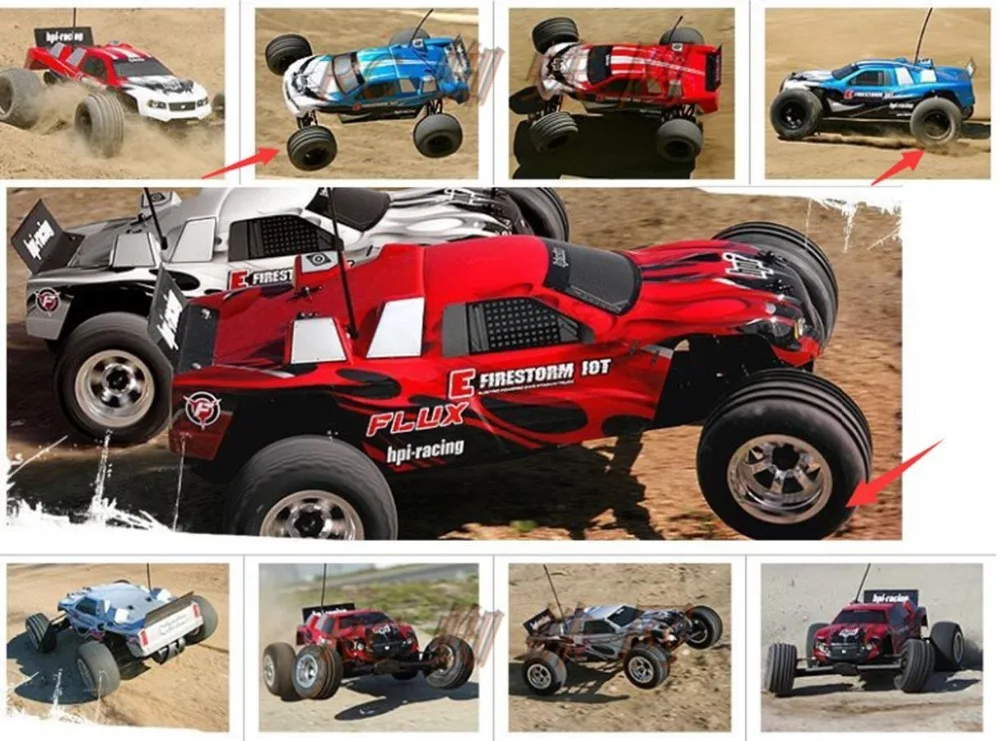 HPI racing 1/10 масштабная шина+ обод set1: 10 Грузовик Truggy колеса rc автомобиль savage Flux X2