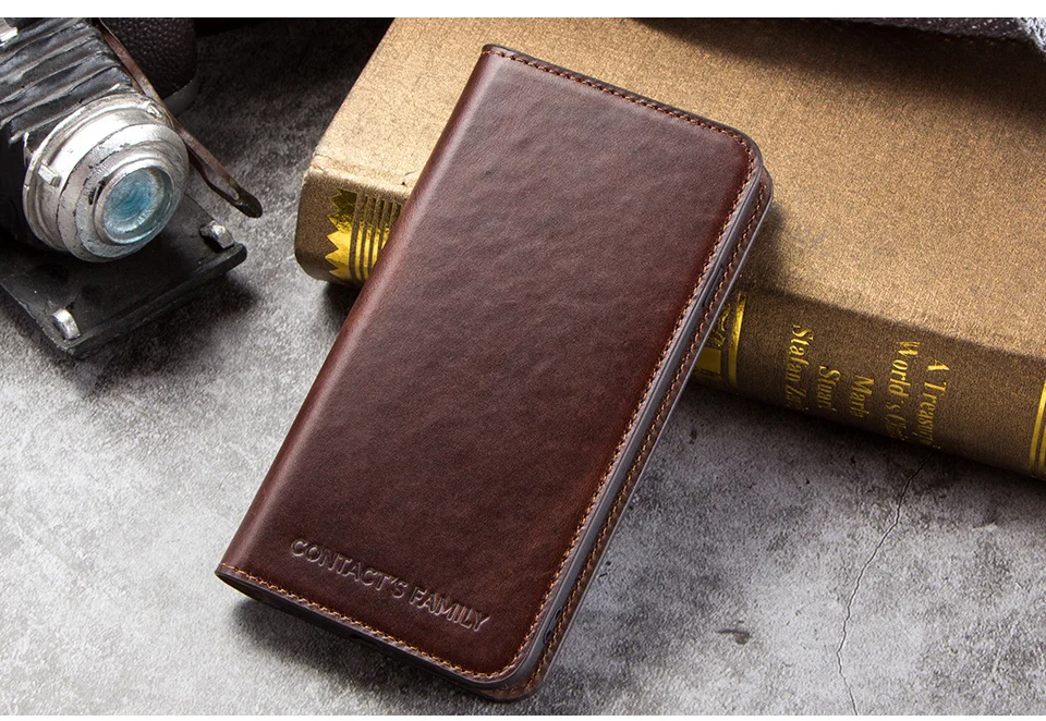 Crazy Horse Retro Genuine Leather Case For iPhone 7 8 iPhone Case Card Slot Pouch Back Cover For Apple iPhone 7 8 Phone Bag Case case for iphone 7