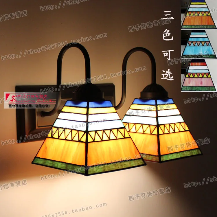 Tiffany Shipping Stud Wall Lamp Wrought Iron Bathroom Mirror Wall Lamp Wrought Iron Bathroom Mirror